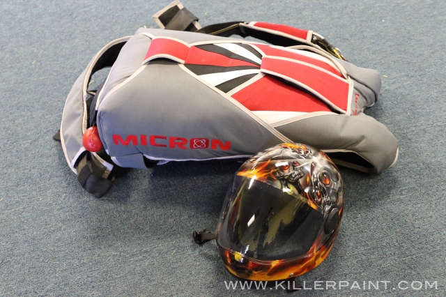 Custom Skydiving Helmet by Mike Lavallee, Killer Paint