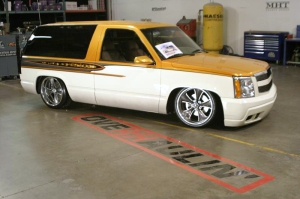 Chevy Tahoe, with True Fire stripe by Mike Lavallee of Killer Paint for Overhaulin with Chip Foose
